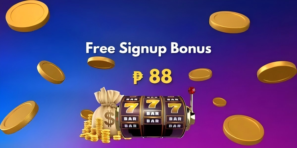 Promotional banner showing a casino game montage advertising the welcome bonus trail for new Philippine players